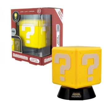 Paladone Super Mario 3D Question Block Light With Stand