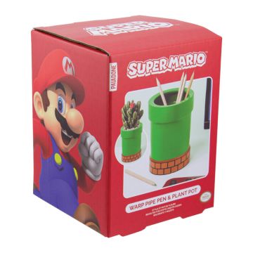 Paladone Super Mario Warp Pipe Pen & Plant Pot
