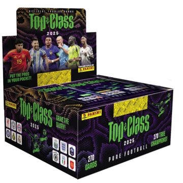 PANINI Top Class 2025 Soccer Trading Cards Booster Box (Image 1)