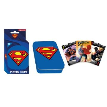 Aquarius Superman Playing Cards with Tin