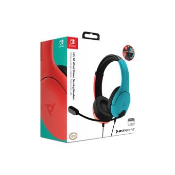 PDP LVL40 Wired Stereo Gaming Headset (Color Block) for Nintendo Switch