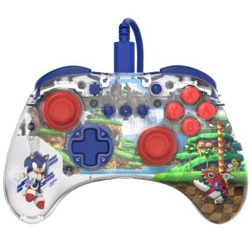 PDP Realmz Sonic the Hedgehog Sonic Green Hill Zone Wired Controller for Nintendo Switch