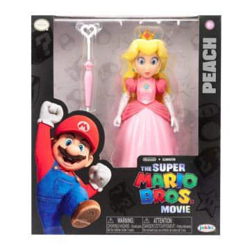 The Super Mario Bros. Movie Peach With Umbrella Figure