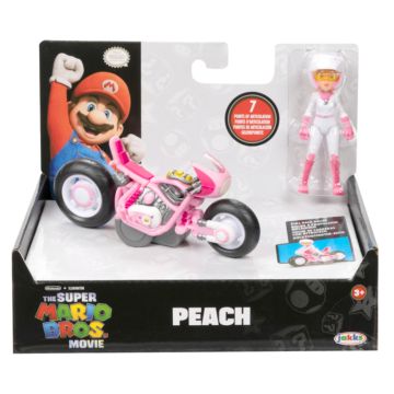 The Super Mario Bros. Movie Peach With Kart Figure