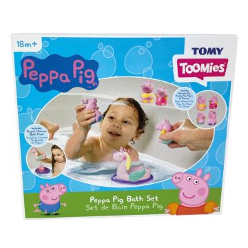 TOMY Peppa Pig Bath Set Bundle Pack