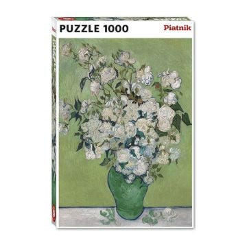Piatnik Van Gogh A Vase Of Roses 1000 Piece Jigsaw Puzzle
