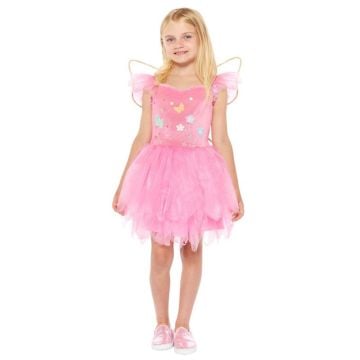 Pink Fairy Kids Costume Size 4-6 Years (Image 1)