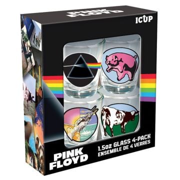 Pink Floyd Shot Glass 4 Pack (Image 1)