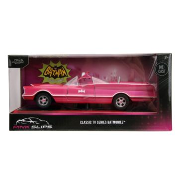 Pink Slips Batman Classic TV Series Batmobile Pink 1:24 Scale Diecast Vehicle