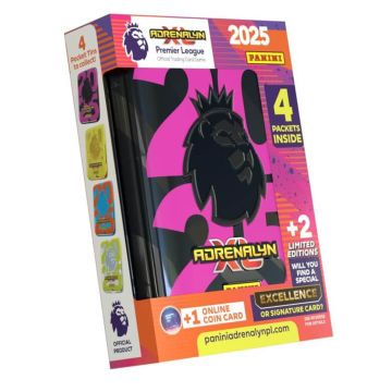 Panini Adrenalyn XL 2025 Premier League Trading Cards Pocket Tin (Black) (Image 1)