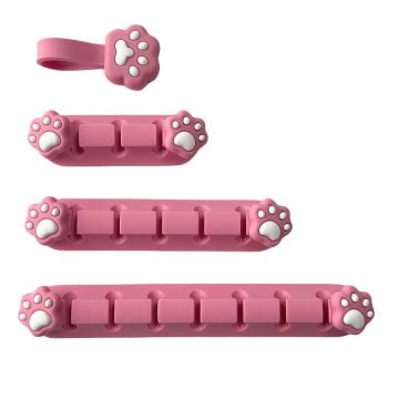 Playmax Paw Print Cable Management (Pink/White)