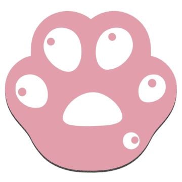 Playmax Paw Print Mouse Pad (Pink)