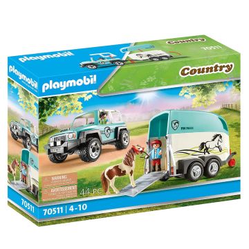 Playmobil Car with Pony Trailer (70511)