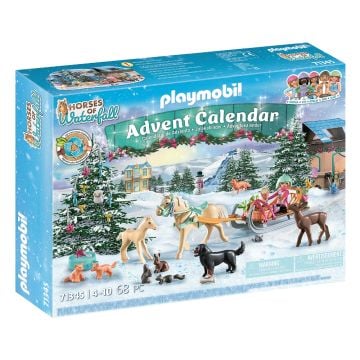 Playmobil Advent Calendar Horses of Waterfall Christmas Sleigh Ride (71345)
