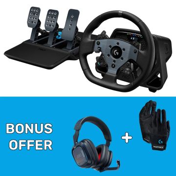 Logitech G PRO Racing Wheel & Pro Racing Pedals for PlayStation and PC with Bonus Offer