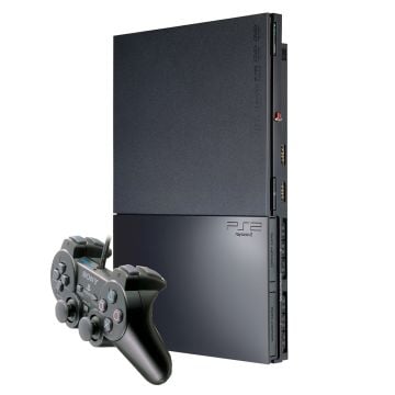 PlayStation 2 Slim Black Console [Pre-Owned]