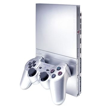 PlayStation 2 Slim Silver Console [Pre-Owned]