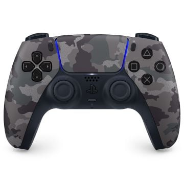 Modded PlayStation 5 DualSense Gray Camouflage Wireless Controller (Hall Effect Thumbsticks)