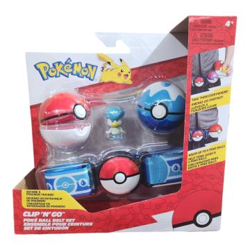 Pokémon Clip N Go Belt Set with Quaxly & Poké Ball & Dive Ball