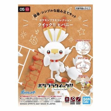 Pokemon Bandai Scorbunny Quick!! Model Kit