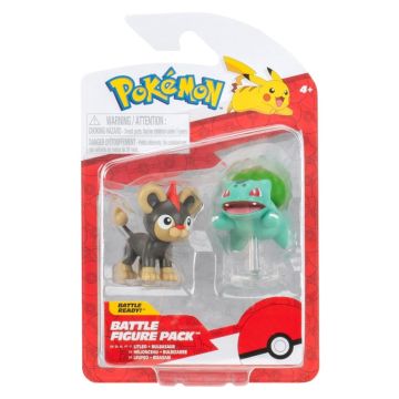 Pokemon Battle Figure Pack Litleo & Bulbasaur Action Figure