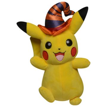 Pokemon Halloween 8" Pikachu with Witch Hat Plush