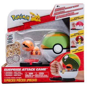 Pokemon Trapinch & Nest Ball Surprise Attack Battle Game