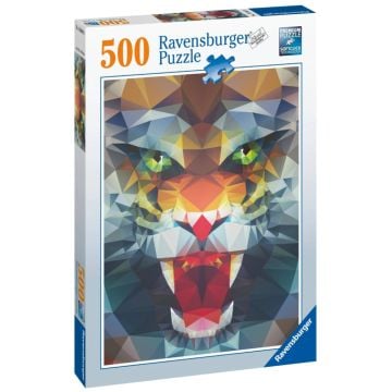 Ravensburger Polygon Lion 500 Pieces Jigsaw Puzzle