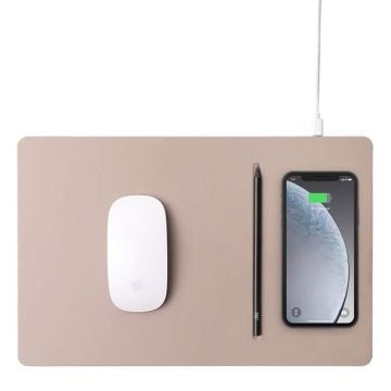 Pout Hands3 Pro Fast Wireless Charging Mouse Pad (Latte Cream)