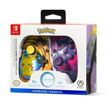 PowerA Enhanced Wireless Controller for Nintendo Switch (Pikachu vs. Gengar)