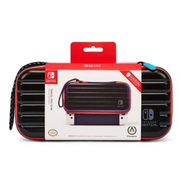 PowerA Slim Travel Pro Case for Nintendo Switch (Black with Red/Blue)