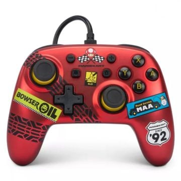 PowerA Nano Wired Controller For Nintendo Switch Mario Kart Racer Red