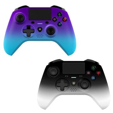 Powerwave Wireless Controller for PS4 Bundle (Purple Rush & Ghost)