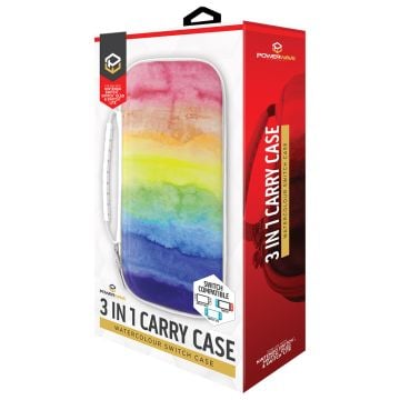 Powerwave 3 in 1 Carry Case for Nintendo Switch (Watercolours)