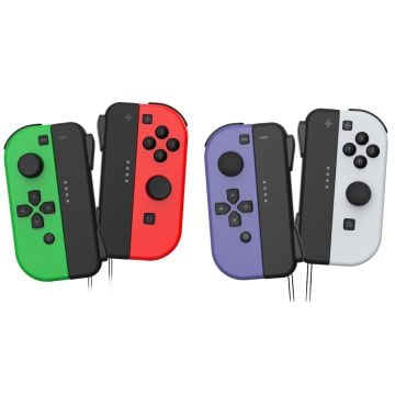 Powerwave Switch Joypad Green & Red + Purple & Grey 2 Pack [Pre-Owned]