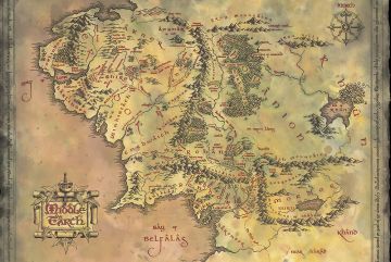 The Lord of the Rings Middle Earth Map Maxi Poster (62)