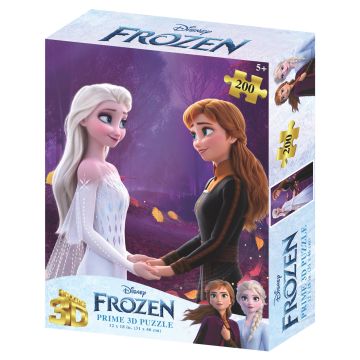 Prime 3D Disney Frozen 200 Piece Jigsaw Puzzle (Frozen 2: Anna & Elsa)
