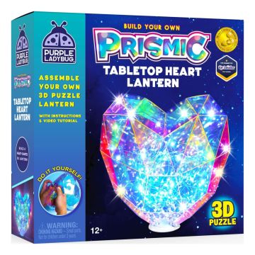 Prismic Tabletop Heart Lantern 3D Puzzle Craft Kit