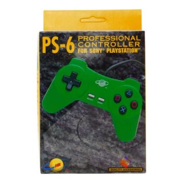 HB PS-6 Professional Controller For Playstation One (Green) [Pre-Owned]