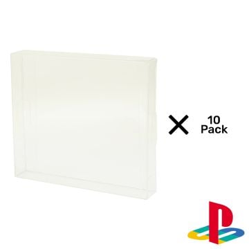 Playstation 1 Game Case 0.5mm Plastic UV Protector 10 Pack