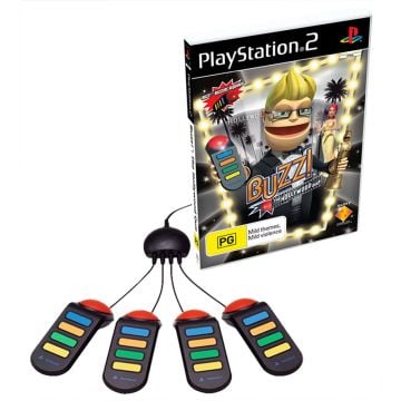 Buzz!: The Hollywood Quiz Buzz Bundle (PS2) [Pre-Owned]