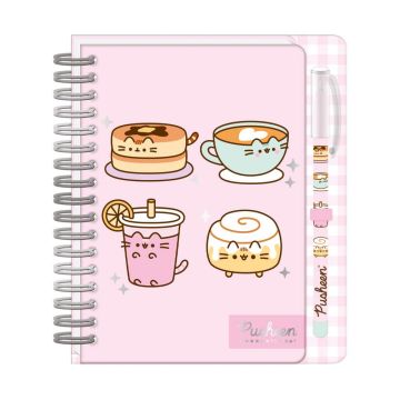 Pusheen Breakfast Club A5 Notebook with Pen & Sticky Note