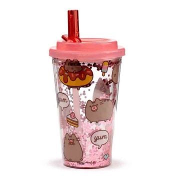 Pusheen Foodie Double Walled Cup & Straw0