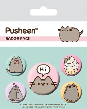 Pusheen Pusheen Says Hi Badge Pack
