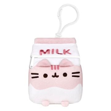 Pusheen Sips Strawberry Milk Purse Bag Charm