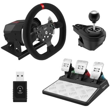 PXN V10 Force Feedback Racing Wheel Bundle for PS5