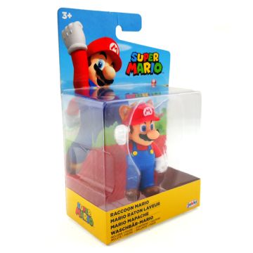 World of Nintendo Super Mario Raccoon Mario 2.5 Inch Figure