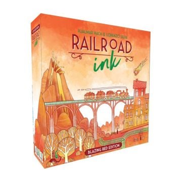 Railroad Ink Blazing Red Edition Board Game