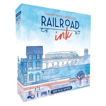 Railroad Ink Deep Blue Edition Board Game