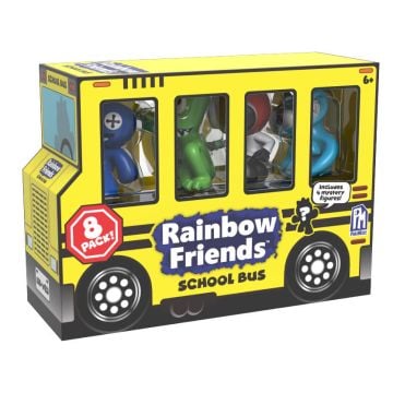 Rainbow Friends School Bus Mini Figure 8 Pack (Image 1)